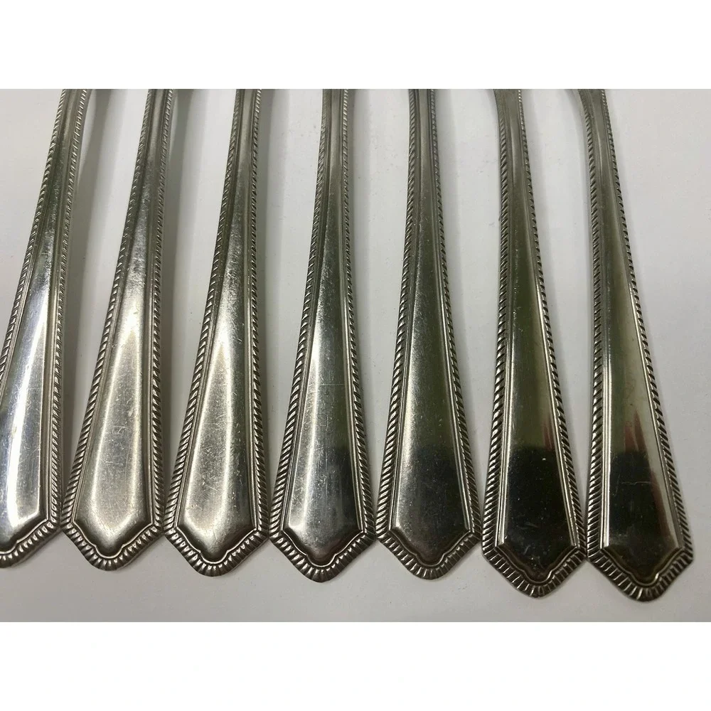 National Stainless NST88 Japan Cocktail Forks Stainless 7 Rope Edge Flatware